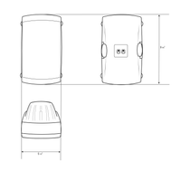 Audio Experience AES0105 Weatherproof Multi Patio Speakers (Pair, White) 80W, 5.25" 2-Way Woofer Speaker and 1" Balance Dome Tweeter