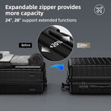 SHOWKOO Luggage Sets Expandable PC+ABS Durable Suitcase Double Wheels TSA Lock 3pcs(Multiple Colors Available)