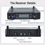 Microphone for Singing, WOQED Wireless Microphone, 2021 Upgraded, Wireless Microphone System, Cordless Mic Set, Wireless Microphone for Singing, Party, Home Karaoke, Meeting, Wedding, Church Brand: Artificial Flower