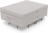MR. COVER Patio Furniture Cover Waterproof, Rectangular Outdoor Table and Chair Cover, 138 L x 76 W x 30H Inches, Rip-Resistant and UV-Protection, Beige, Amenre SeriesPTS201138