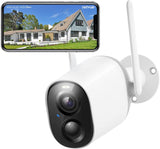 NETVUE Wireless Security Camera Outdoor, Rechargeable Battery Powered Surveillance Cameras for Home Security, Smart AI Detection, IP66 Waterproof, 2-Way Audio, 1080P Night Vision Cloud/SD Storage