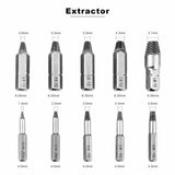 22Pcs Damaged Stripped Screw Extractor Set for Broken Screw,S2 Broken Bolt Extra