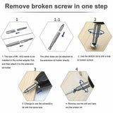 22Pcs Damaged Stripped Screw Extractor Set for Broken Screw,S2 Broken Bolt Extra