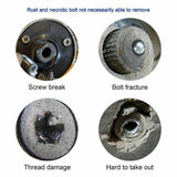 22Pcs Damaged Stripped Screw Extractor Set for Broken Screw,S2 Broken Bolt Extra