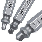 Screw Extractor-Screw Extractor Set-6 piece set of Easy Out Bolt Extractor- -Damaged&Stripped Screw Extractor Remover Set-Broken Bolt Extractor Kit-Durable Screw Extractor Set