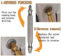 Screw Extractor-Screw Extractor Set-6 piece set of Easy Out Bolt Extractor- -Damaged&Stripped Screw Extractor Remover Set-Broken Bolt Extractor Kit-Durable Screw Extractor Set