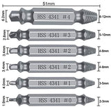 Screw Extractor-Screw Extractor Set-6 piece set of Easy Out Bolt Extractor- -Damaged&Stripped Screw Extractor Remover Set-Broken Bolt Extractor Kit-Durable Screw Extractor Set