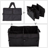 Trunk Cargo Organizer Folding Collapsible Caddy Storage Bag Bin Car Truck SUV