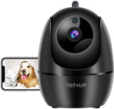 NETVUE Indoor Camera - Baby Monitor with Camera and Audio, 2-Way Real-time1080p Night Vision, Advanced AI Motion Detection, Home Security Camera for Baby Nanny Elderly and Pet Monitor, Work with Alexa