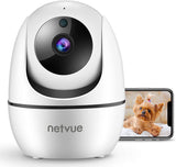 NETVUE Indoor Camera - Baby Monitor with Camera and Audio, 2-Way Real-time1080p Night Vision, Advanced AI Motion Detection, Home Security Camera for Baby Nanny Elderly and Pet Monitor, Work with Alexa