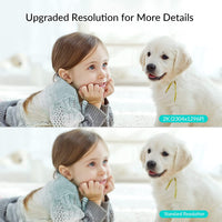 NETVUE Upgraded 2K Indoor Camera, Baby Monitor with Camera and Audio, Advanced AI Detection, FHD Night Vision Pet Camera, Home Camera with H.265 High-Efficiency Video Coding for Pet/Baby/Nanny