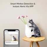 NETVUE Upgraded 2K Indoor Camera, Baby Monitor with Camera and Audio, Advanced AI Detection, FHD Night Vision Pet Camera, Home Camera with H.265 High-Efficiency Video Coding for Pet/Baby/Nanny