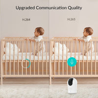 NETVUE Upgraded 2K Indoor Camera, Baby Monitor with Camera and Audio, Advanced AI Detection, FHD Night Vision Pet Camera, Home Camera with H.265 High-Efficiency Video Coding for Pet/Baby/Nanny