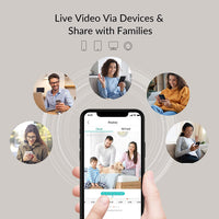 NETVUE Upgraded 2K Indoor Camera, Baby Monitor with Camera and Audio, Advanced AI Detection, FHD Night Vision Pet Camera, Home Camera with H.265 High-Efficiency Video Coding for Pet/Baby/Nanny