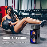 DINDIN Bluetooth Speaker, Portable Wireless Speakers with Lights