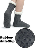 Sooneeya Slipper Socks for Women with Gripper - Winter Non Slip Thick Fuzzy Socks - Warm Cozy Christmas Gift