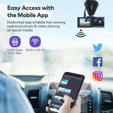 VAVA 2K DUAL DASH CAM With Separately controlled Front & Cabin Camera Car camera