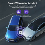 VAVA 2K DUAL DASH CAM With Separately controlled Front & Cabin Camera Car camera