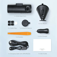 VAVA 2K DUAL DASH CAM With Separately controlled Front & Cabin Camera Car camera